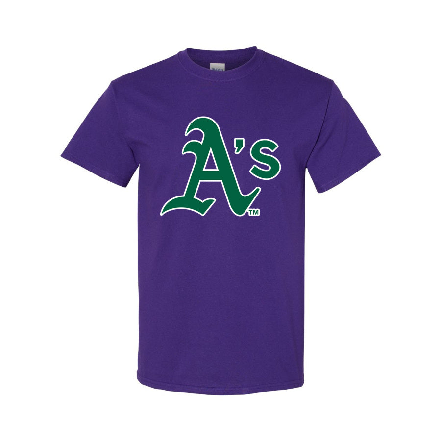 Youth's Oakland Athletics Cotton T-Shirt - Purple