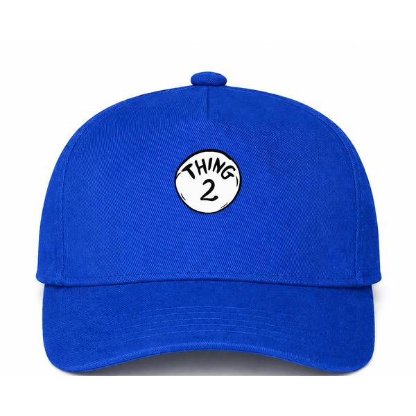 Dr. Seuss Thing 2 Logo Blue Dad Baseball Cap Hat