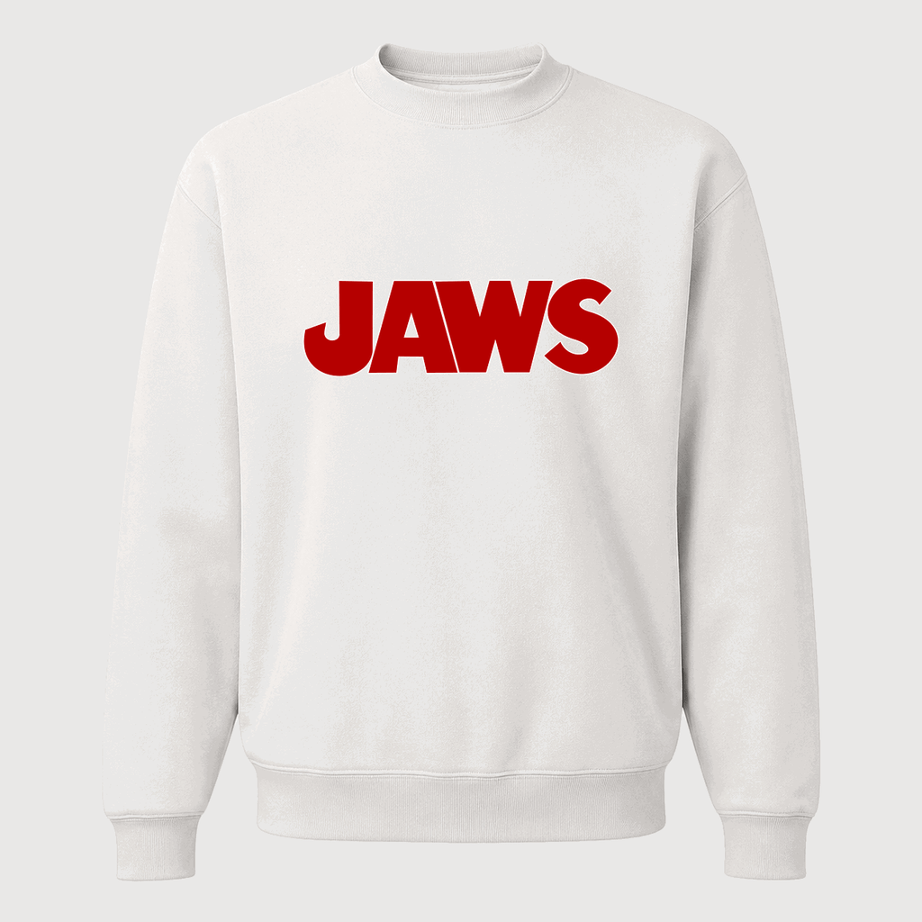 Men's Jaws Crewneck Sweatshirt - White