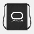 Oracle White Drawstring Bag - Black