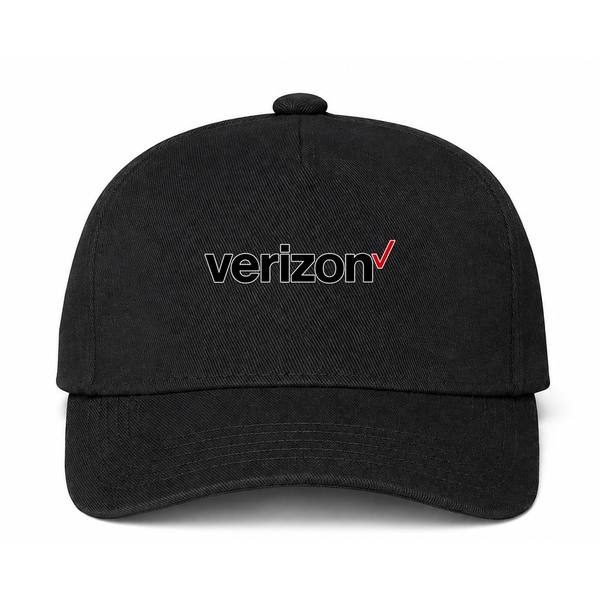 Verizon Logo Black Dad Baseball Cap Hat