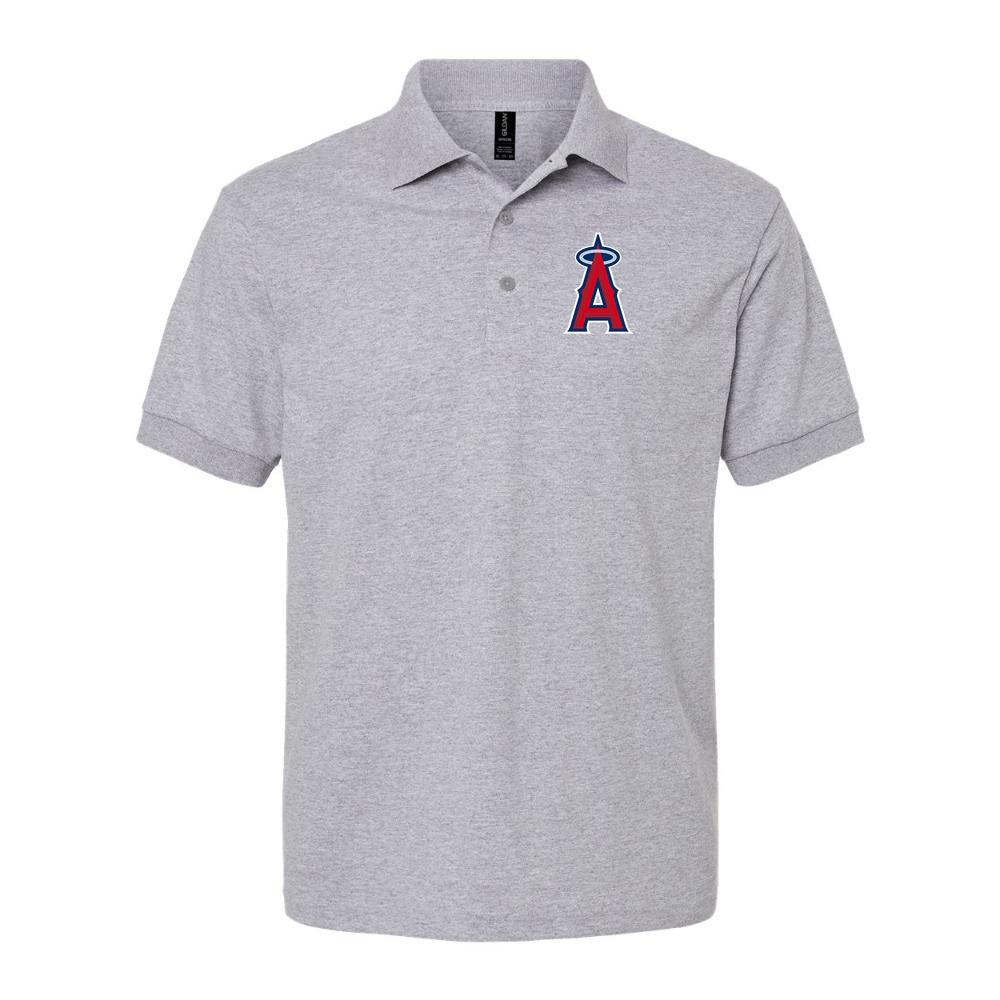 Men's Los Angeles Angels Dry Blend Polo - Gray