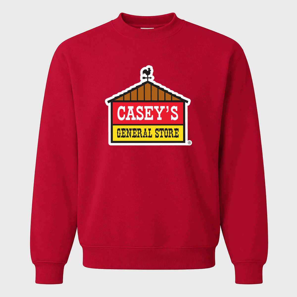 Men's Casey's General Stores Crewneck Sweatshirt - Red