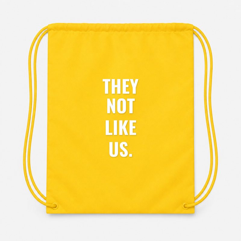 They Not Like US Drawstring Bag - Yellow