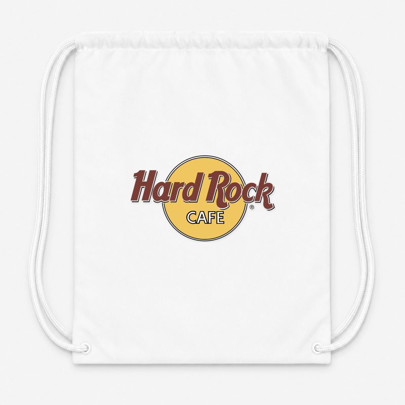 Hard Rock Cafe Drawstring Bag - White