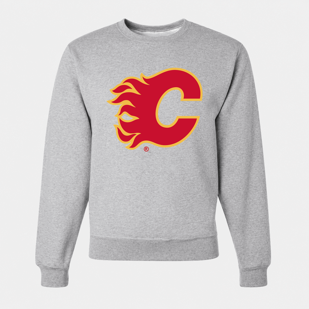 Men's Calgary Flames Crewneck Sweatshirt - Gray