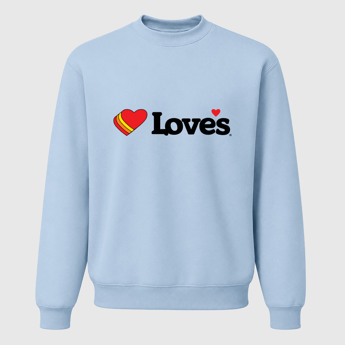 Men's Love's Travel Stops Crewneck Sweatshirt - Sky Blue