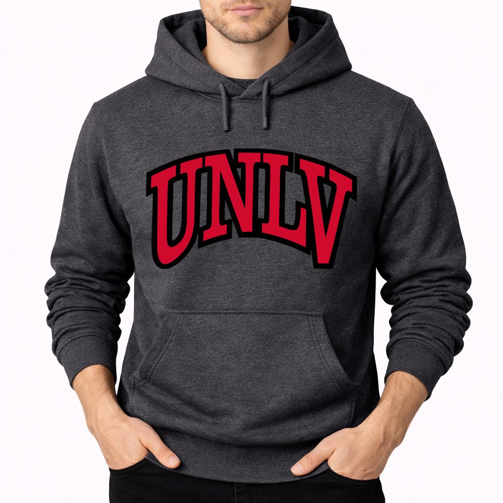 Men's UNLV Rebels Pullover Hoodie - Charcoal