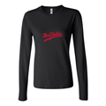 Women's Logo Mrs. Fields 1536x864 Long Sleeve T-Shirt - Black