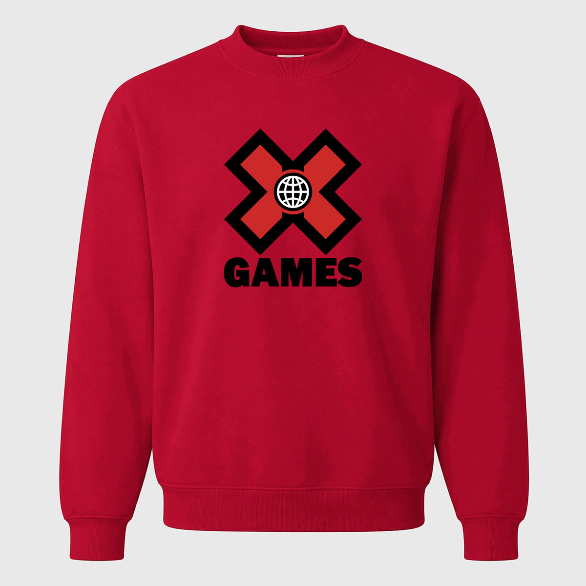 Men's X Games Logo Crewneck Sweatshirt - Red