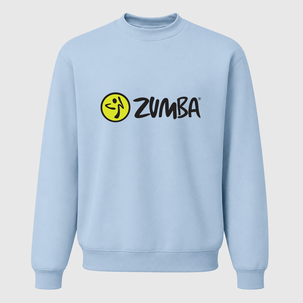 Men's Zumba Fitness Crewneck Sweatshirt - Sky Blue