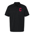 Men's Cleveland Guardians Dry Blend Polo - Black