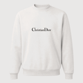 Men's Dior Black Logo Crewneck Sweatshirt - White