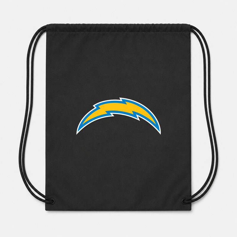 Los Angeles Chargers Drawstring Bag - Black
