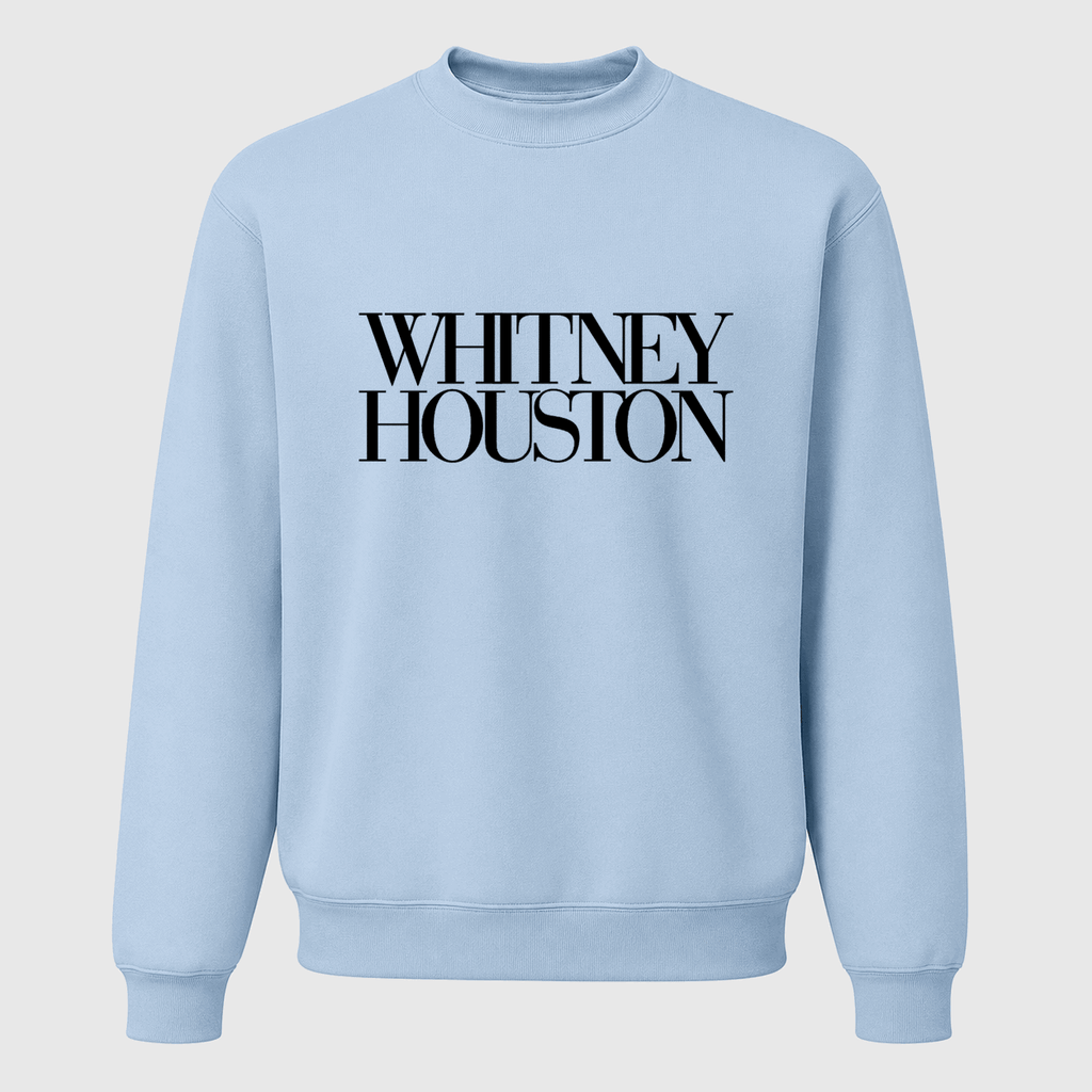 Men's Whitney Houston Crewneck Sweatshirt - Sky Blue