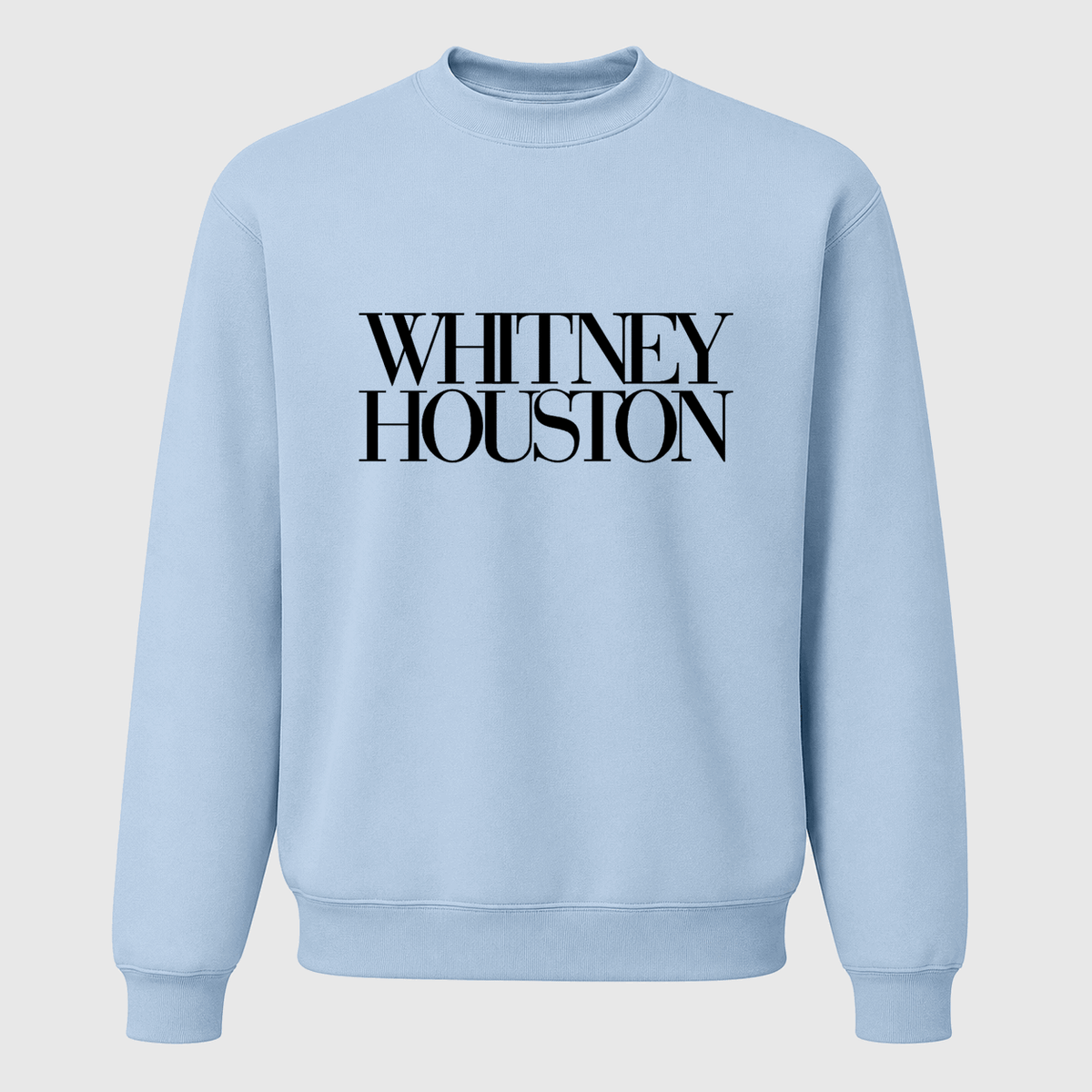 Men's Whitney Houston Crewneck Sweatshirt - Sky Blue