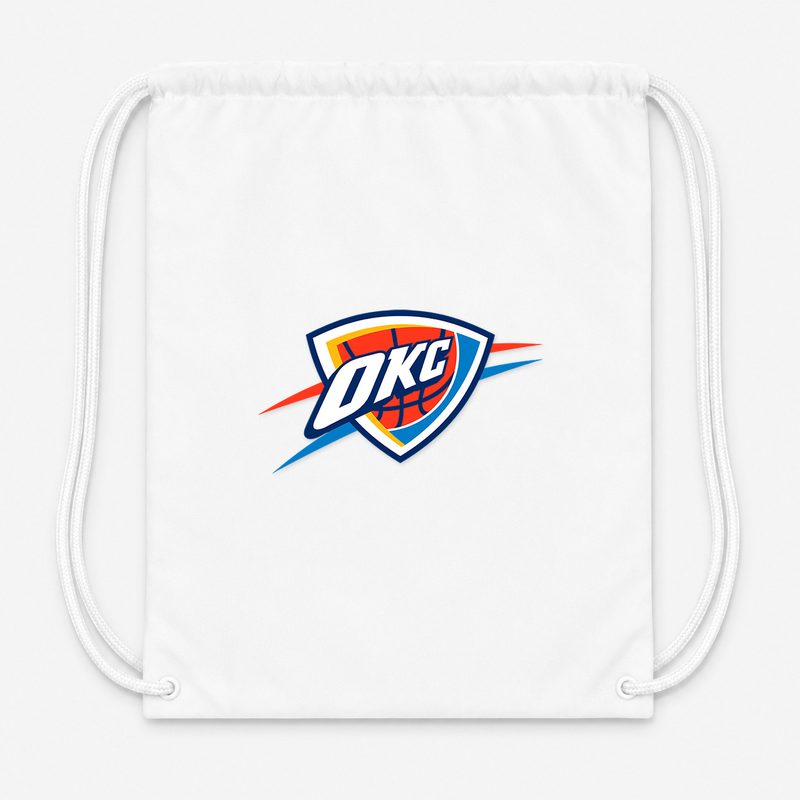 Oklahoma City Thunder Drawstring Bag - White
