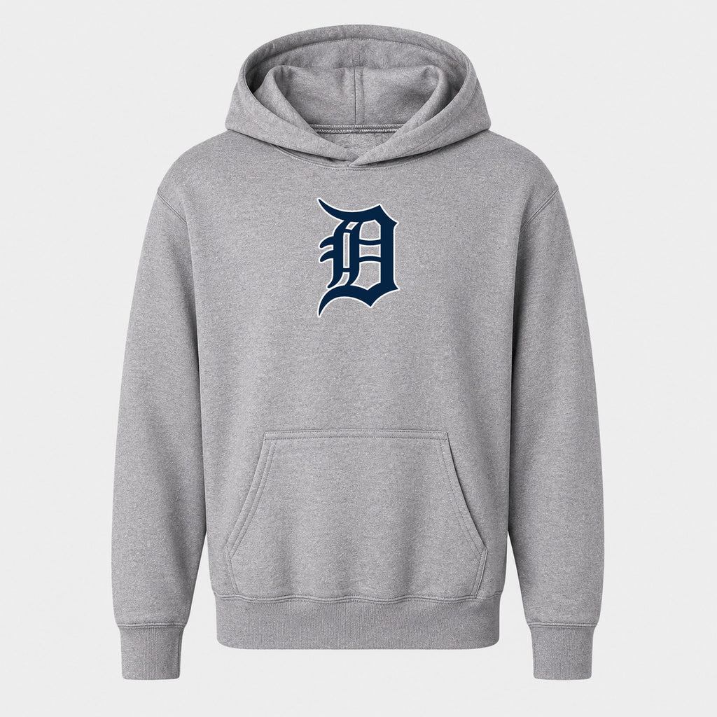 Youth Detroit Tigers Pullover Hoodie - Gray