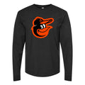 Men's Baltimore Orioles Long sleeves Cotton Blend T-Shirt - Black