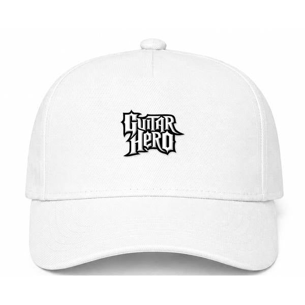 Guitar Hero Logo White Dad Baseball Cap Hat