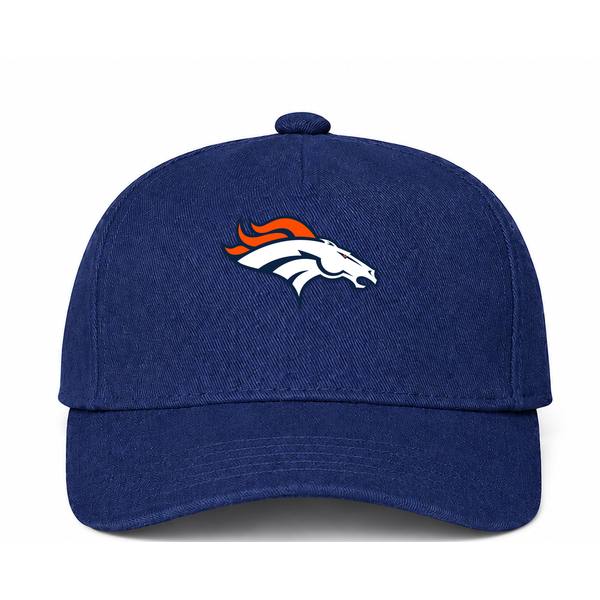 Denver Broncos NFL Logo Navy Dad Baseball Cap Hat