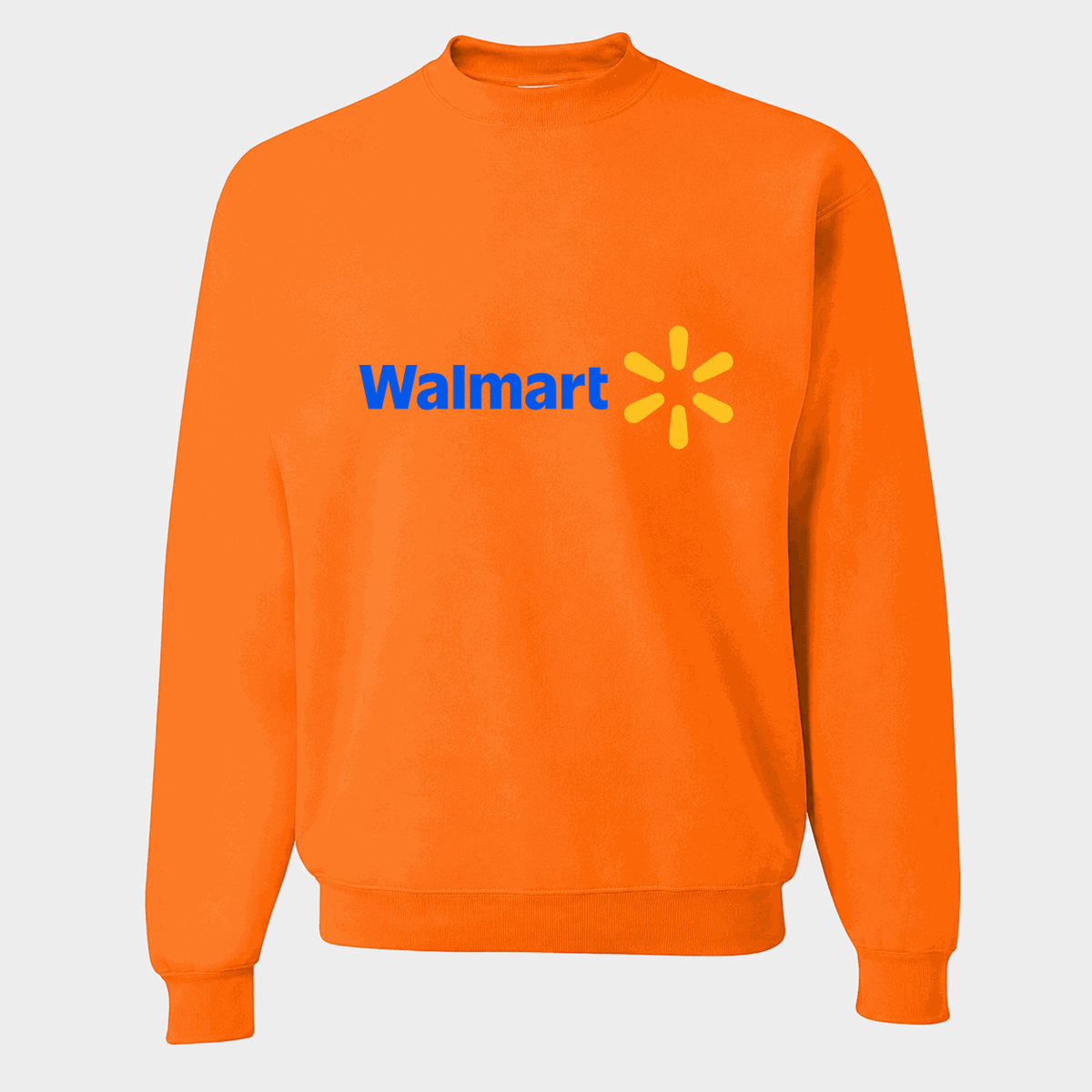 Men's Walmart Crewneck Sweatshirt - Orange