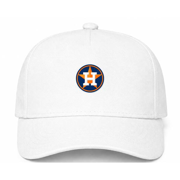 Houston Astros MLB Logo White Dad Baseball Cap Hat