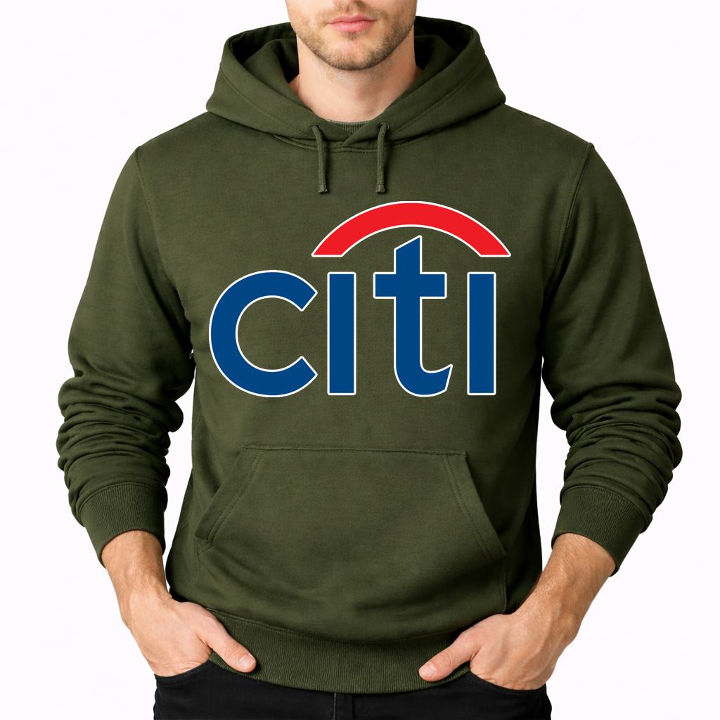 Men's Citi Bank Pullover Hoodie - Army Green