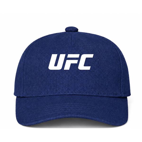 UFC White Logo Navy Dad Baseball Cap Hat