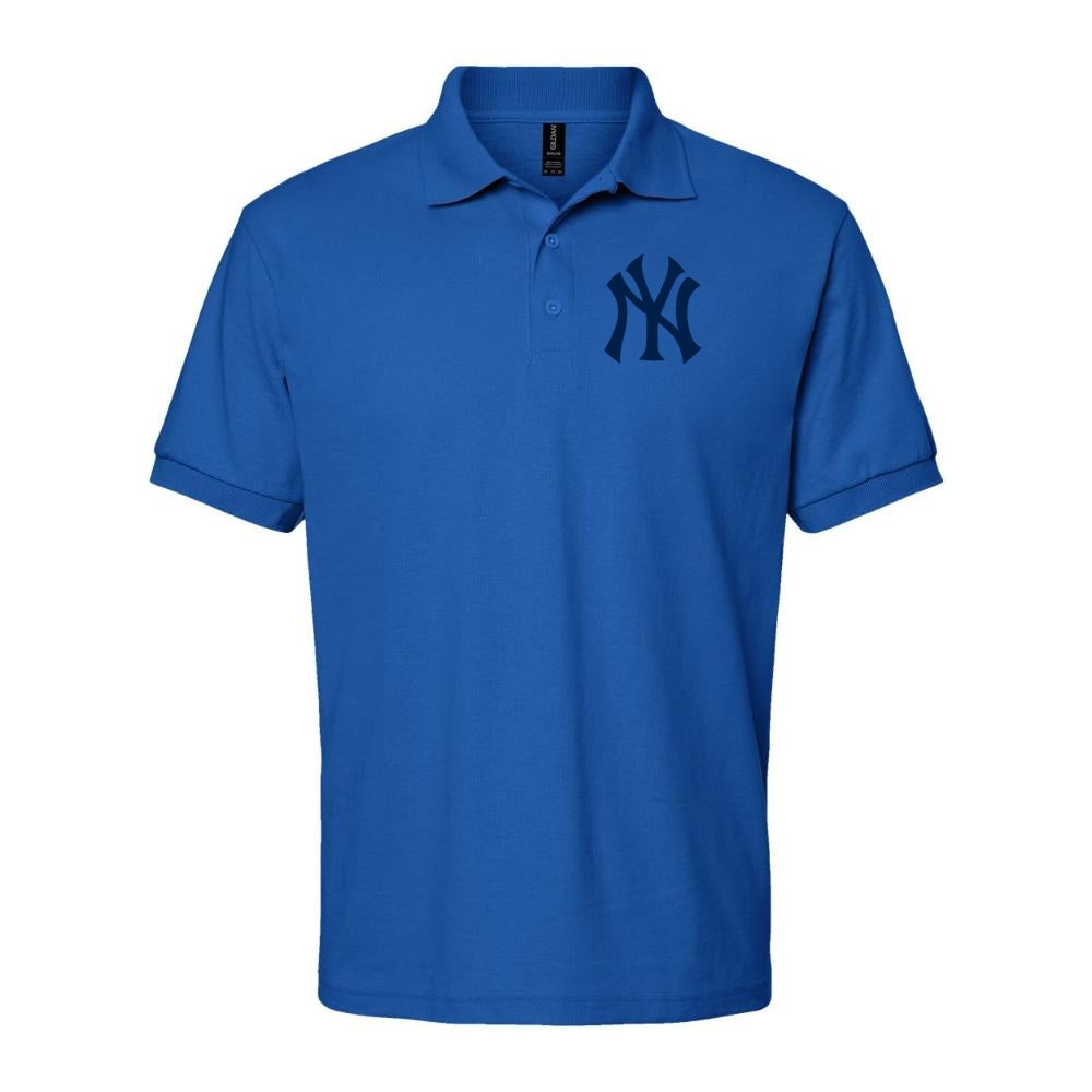 Men's New York Yankees Dry Blend Polo - Blue