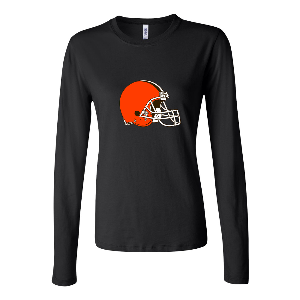 Women's Cleveland Browns Long Sleeve T-Shirt - Black