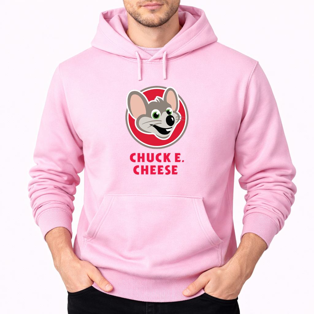 Men's Chuck E. Cheese's Pullover Hoodie - Pink