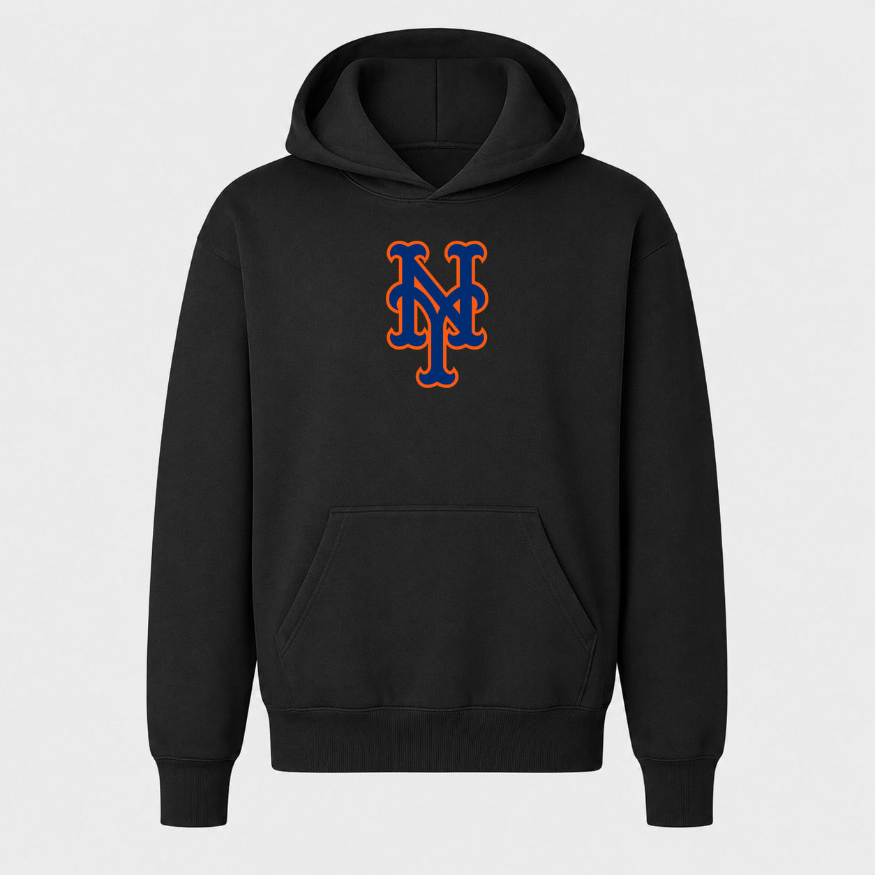 Youth New York Mets Pullover Hoodie - Black