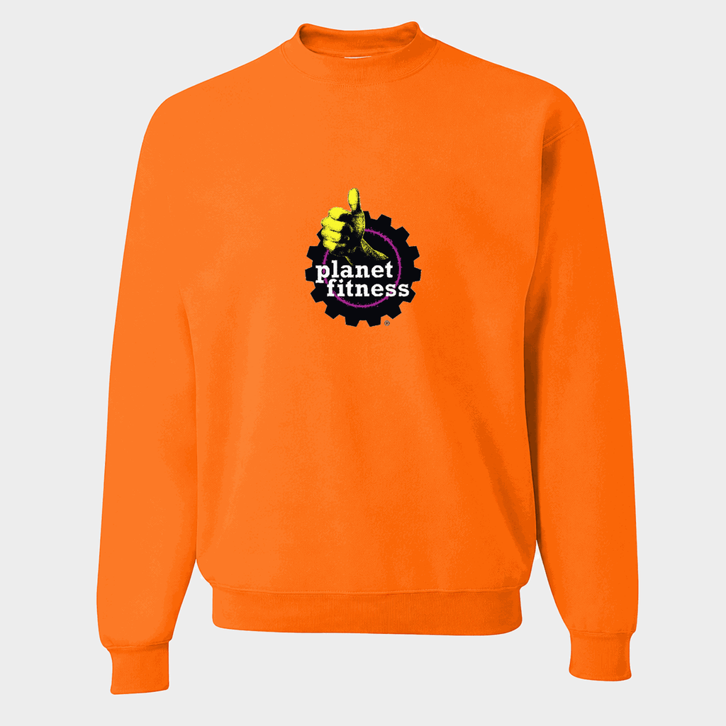 Men's Planet Fitness Crewneck Sweatshirt - Orange