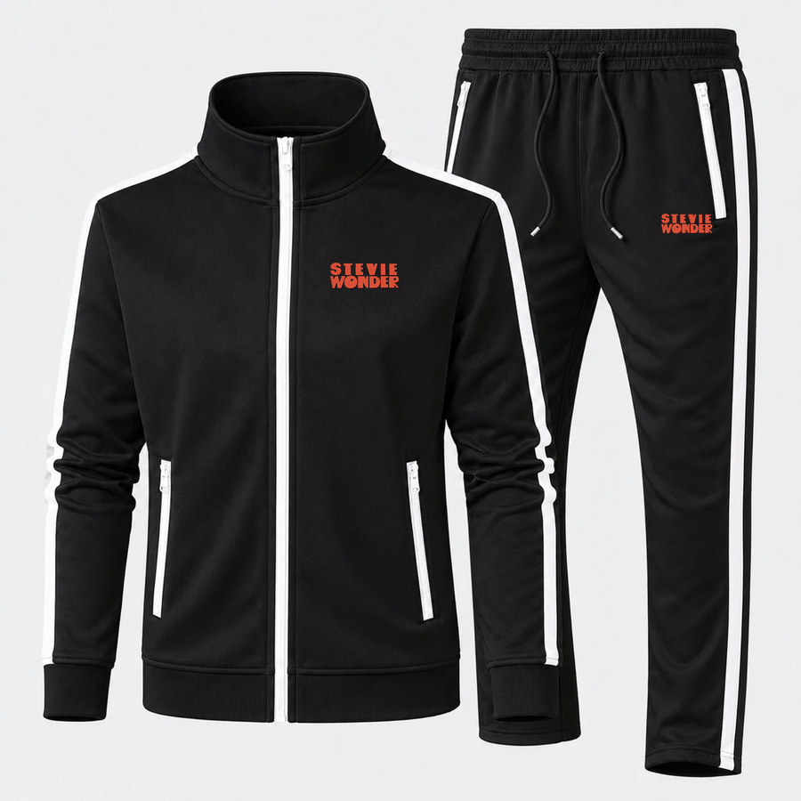 Stevie Wonder tracksuit in Black