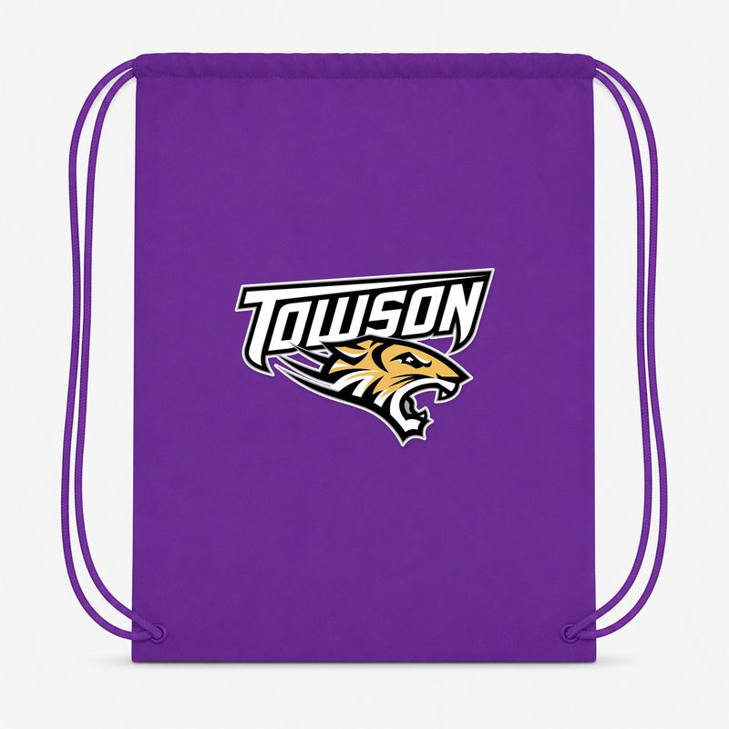Towson Tigers Drawstring Bag - Purple