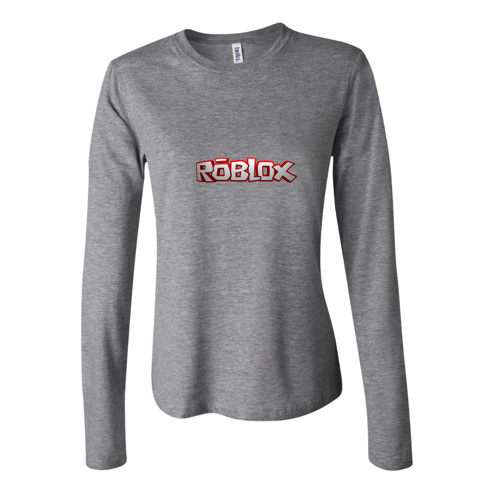 Women's Roblox Long Sleeve T-Shirt - Gray