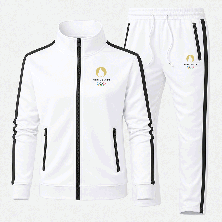 Olympics 2024 Paris Black tracksuit in White