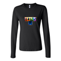 Women's Tetris Long Sleeve T-Shirt - Black