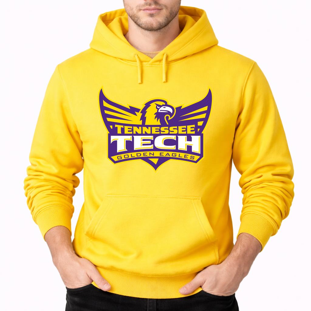 Men's Tennessee Tech Golden Eagles Pullover Hoodie - Yellow