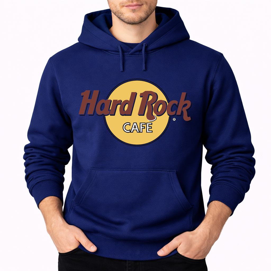 Men's Hard Rock Cafe Pullover Hoodie - Navy