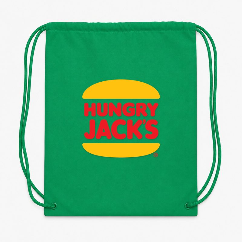 Hungry Jacks Drawstring Bag - Green