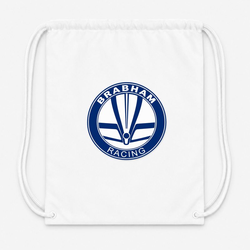 Brabham Racing Drawstring Bag - White