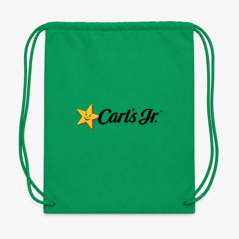 Carls Jr Drawstring Bag - Green