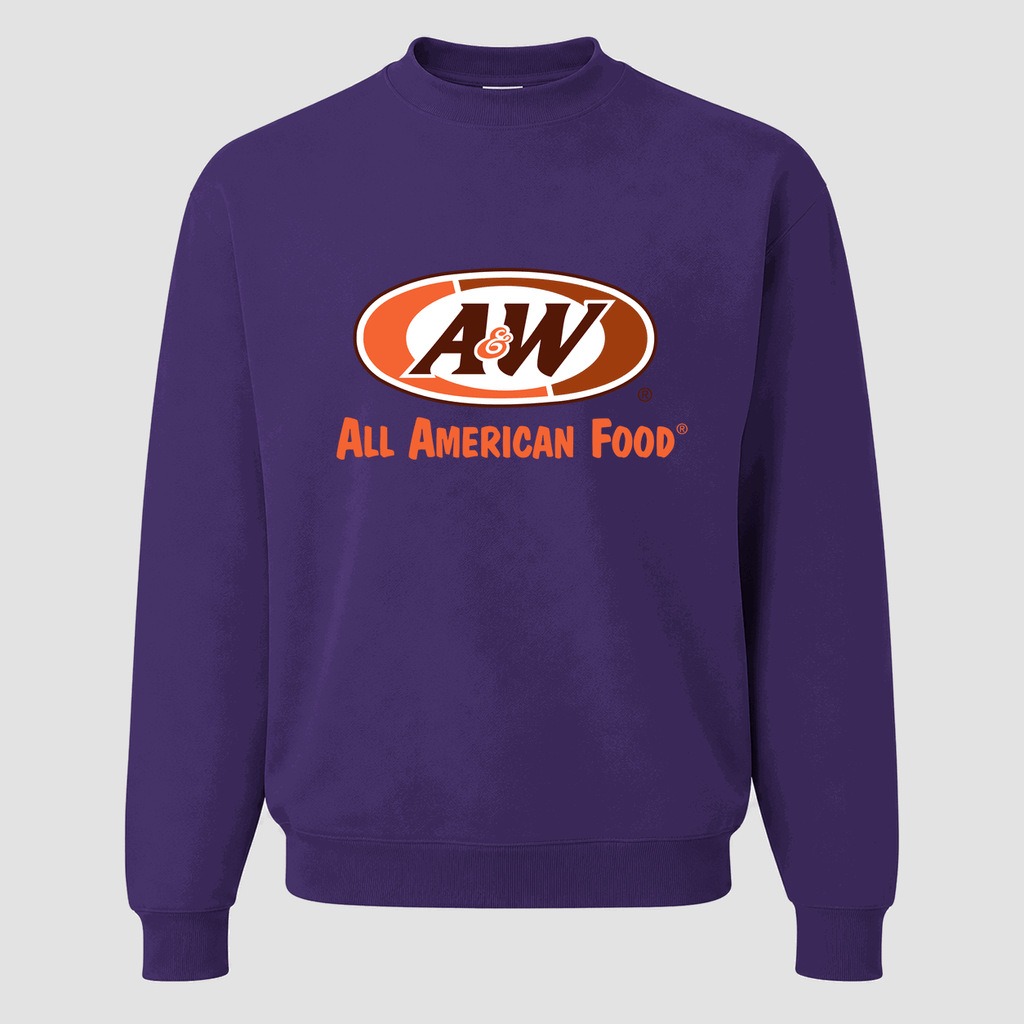 Men's A&W Crewneck Sweatshirt - Purple