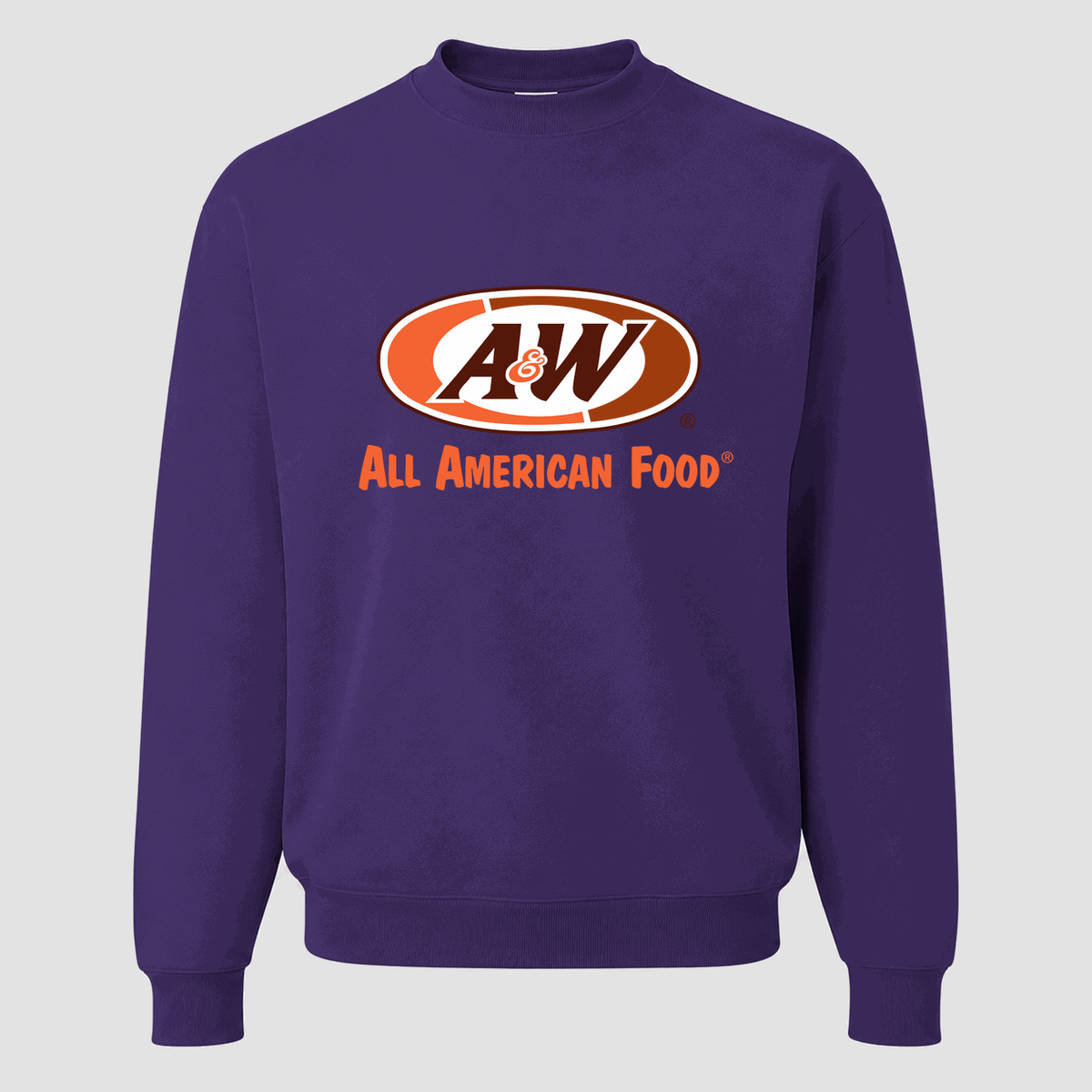Men's A&W Crewneck Sweatshirt - Purple