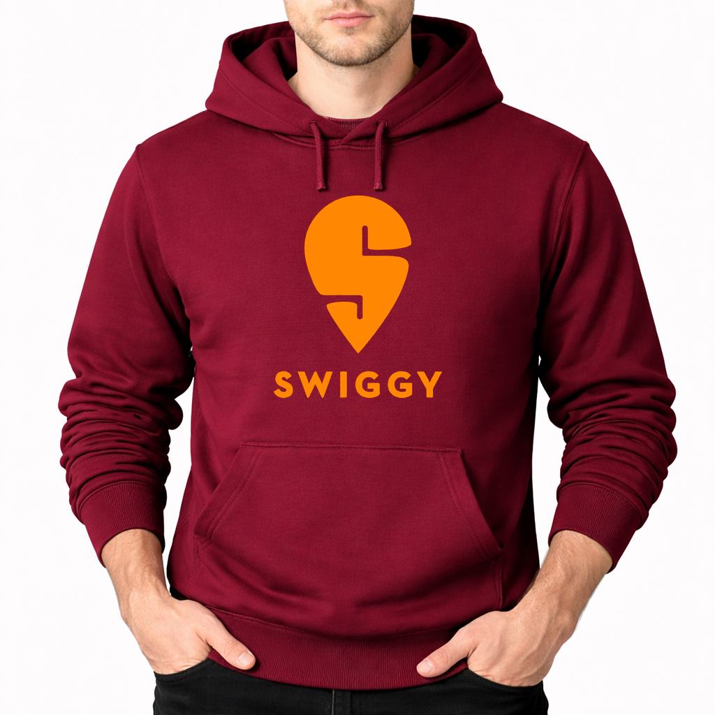 Men's Swiggy Pullover Hoodie - Burgundy