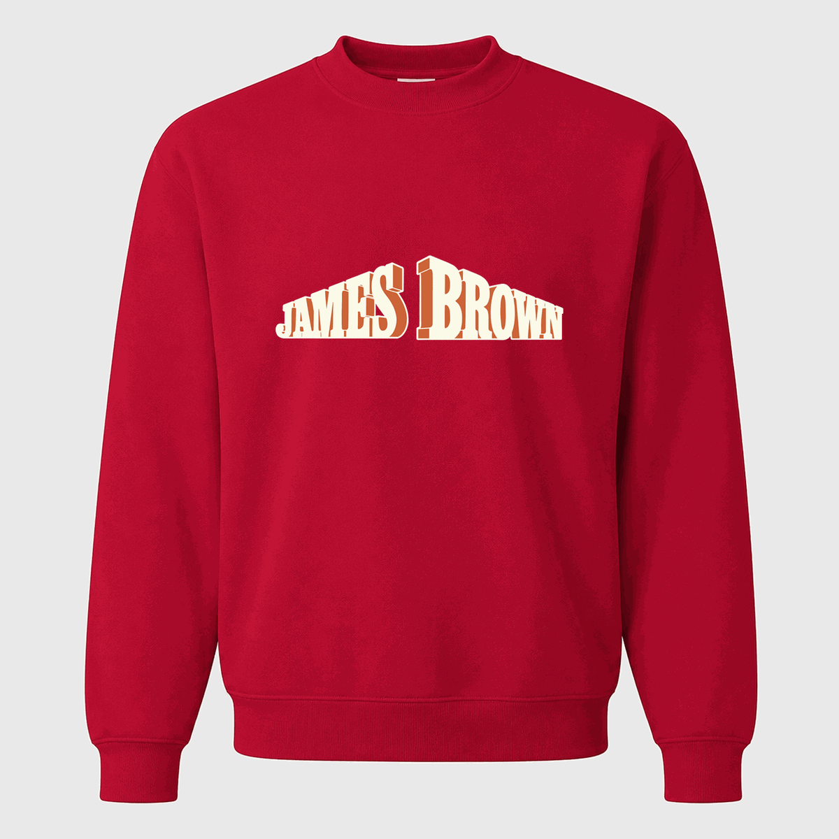 Men's James Brown Crewneck Sweatshirt - Red