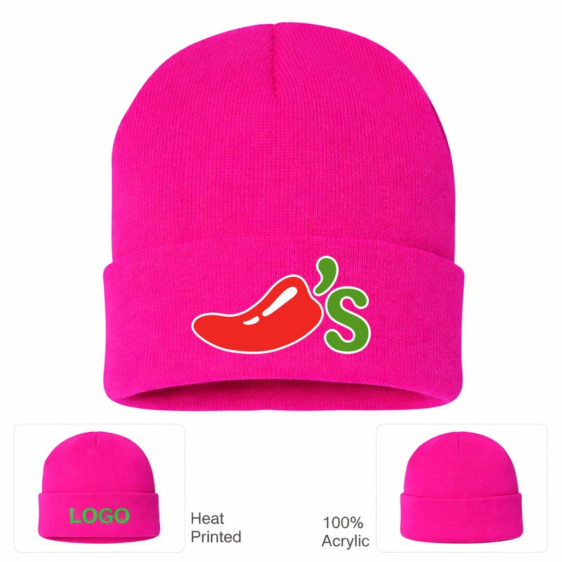 Chili's Hot Pink Beanie Hat
