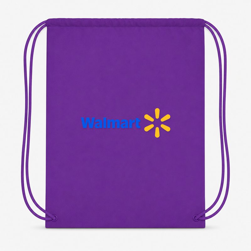 Walmart Drawstring Bag - Purple